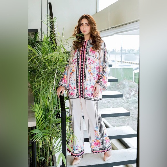 ellena Pants - Ellena 2pc Chic Floral Wide Leg Jumpsuit